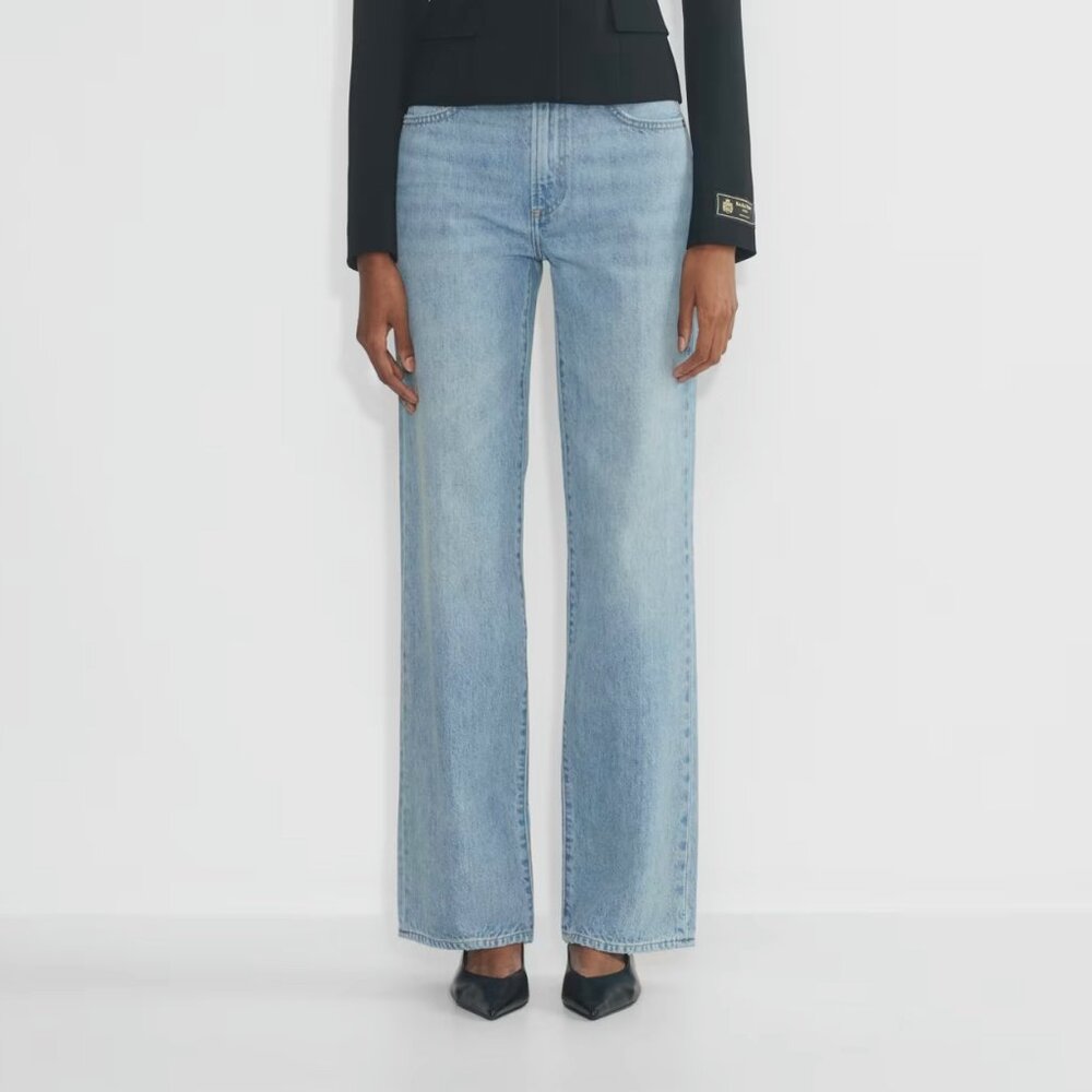 Artizia Denim Forum The Farrah Hi-Rise Wide Jean - 7 Years Picture This Bleu